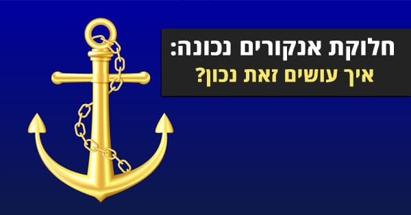 חלוקה נכונה של אנקור טקסט