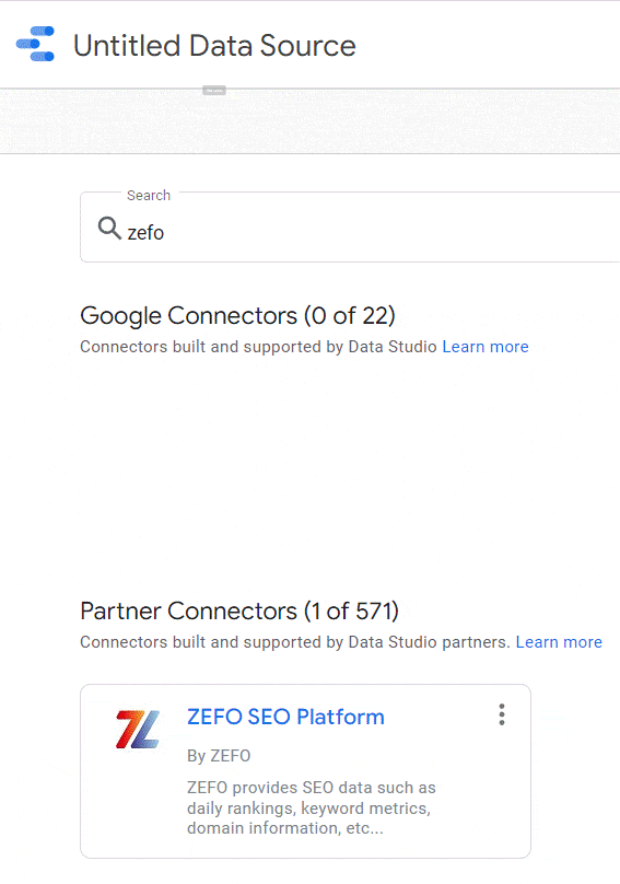 data studio zefo