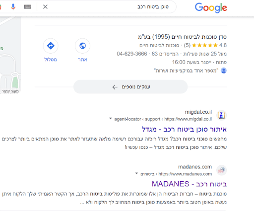 תוצאות חיפוש על הביטוי סוכן ביטוח רכב